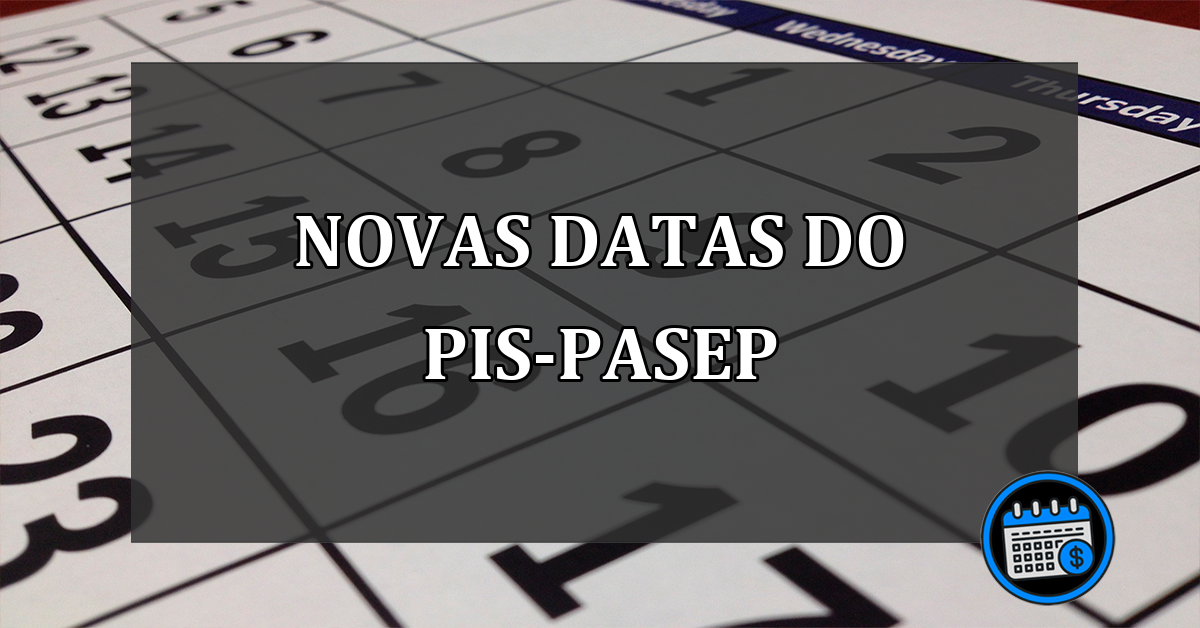 novas datas do pis-pasep