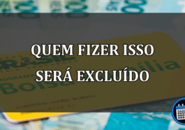 quem fizer isso será excluído