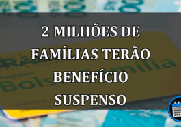 2 milhões de famílias terão benefício suspenso