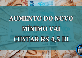 Aumento do novo minimo vai custar R$ 4,5 bi