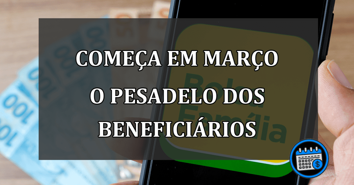 COMEÇA EM MARÇO O PESADELO DOS BENEFICIÁRIOS