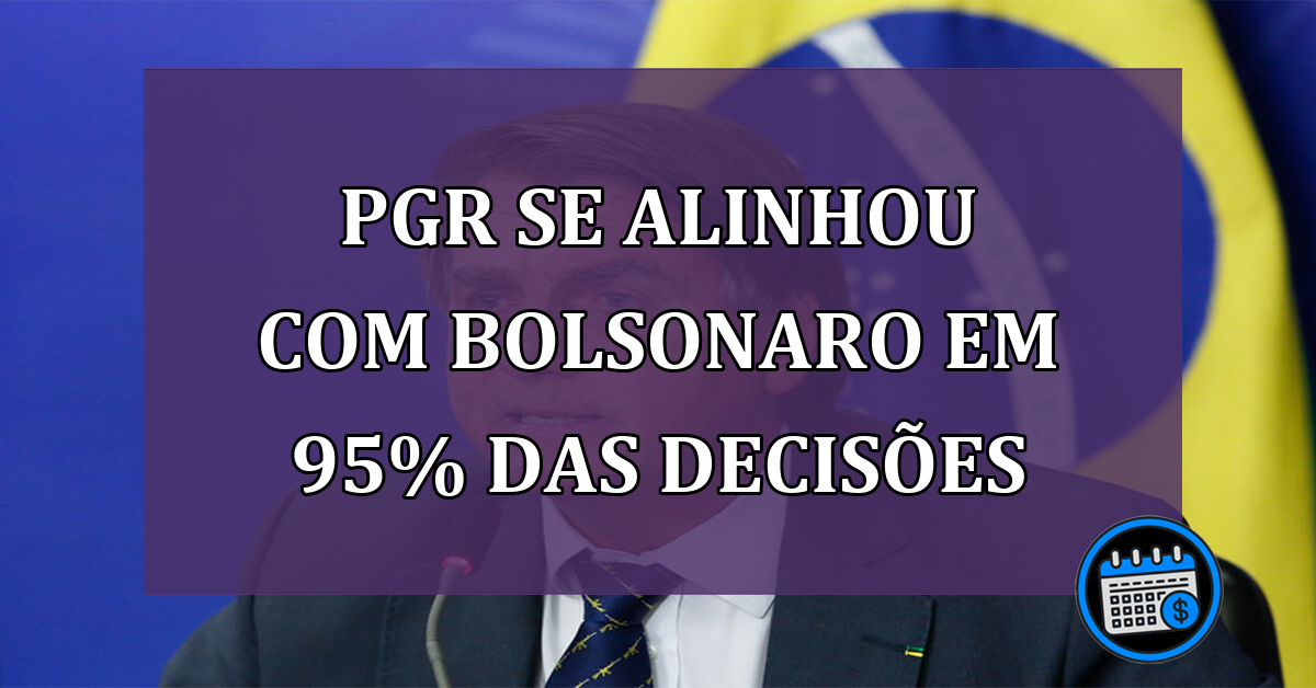 PGR se alinhou com Bolsonaro em 95% das decisões