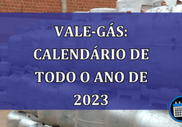 Vale-gas: calendario de todo o ano de 2023