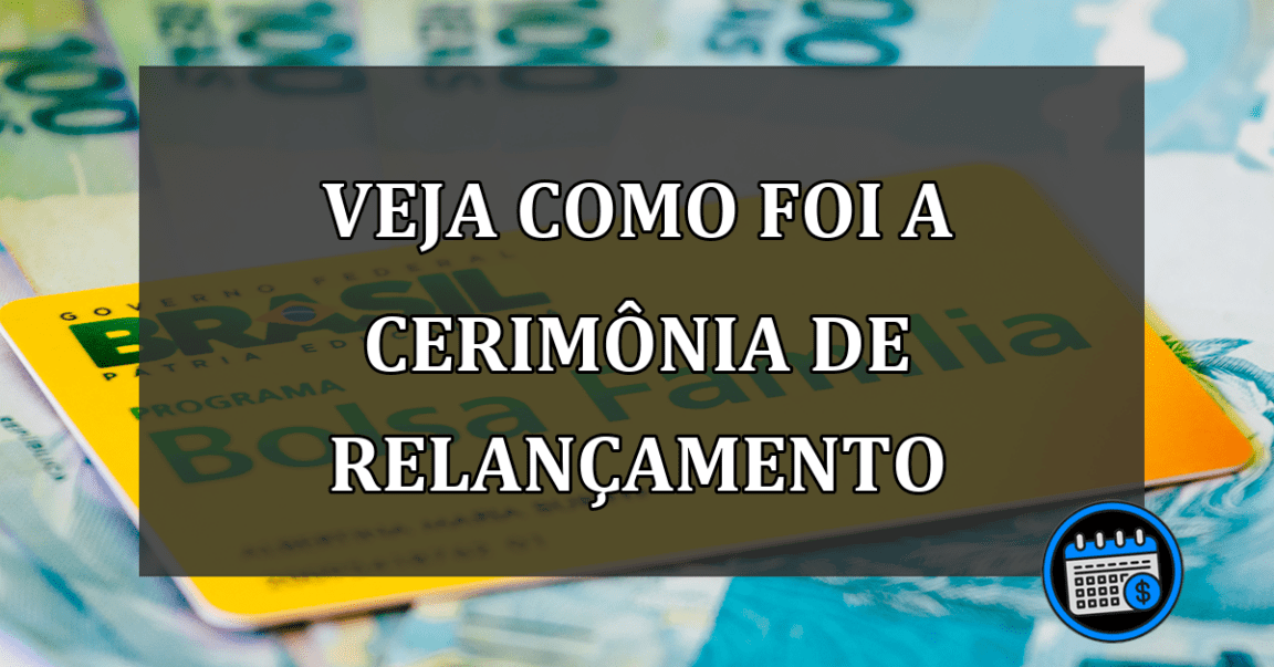 veja como foi a cerimônia de relançamento