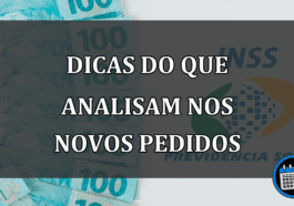 DICAS DO QUE ANALISAM NOS NOVOS PEDIDOS