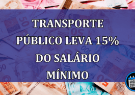 Transporte publico leva 15% do salario minimo