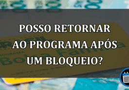 posso retornar ao programa após um bloqueio?