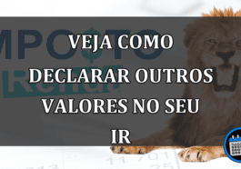 veja como declarar outros valores no seu ir