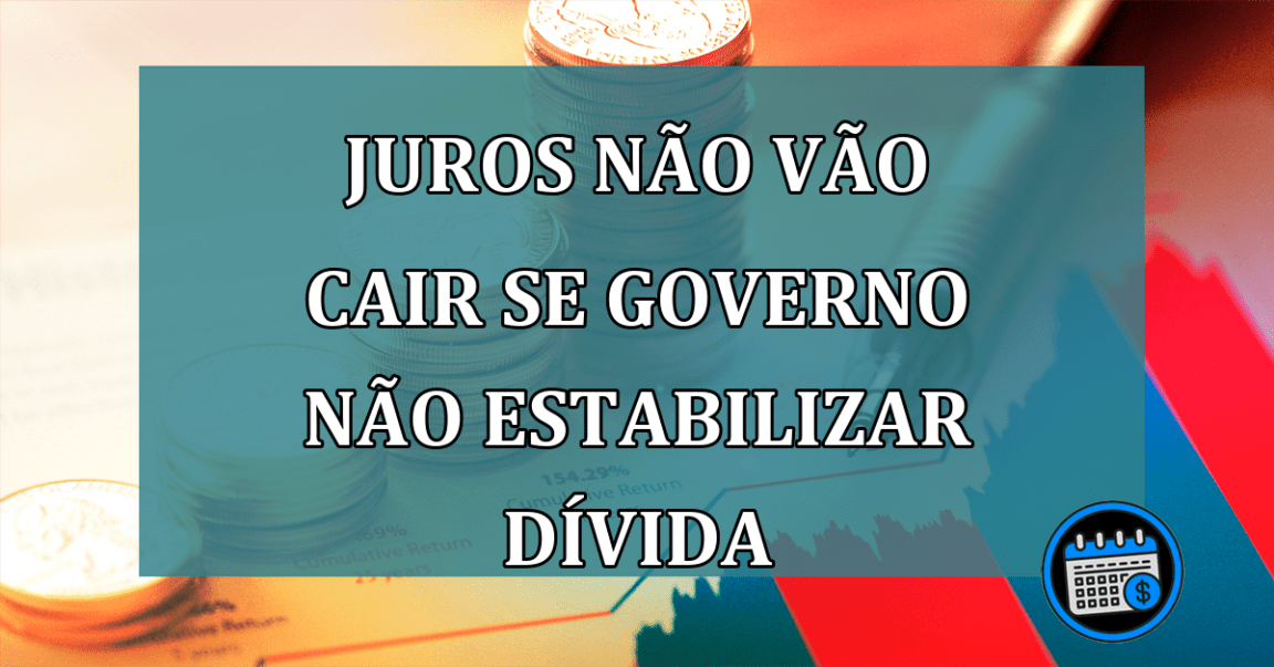 Juros não vao cair se governo não estabilizar divida