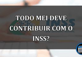 TODO MEI DEVE CONTRIBUIR COM O INSS?