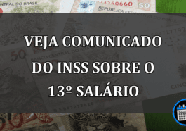 VEJA COMUNICADO DO INSS SOBRE O 13º SALÁRIO