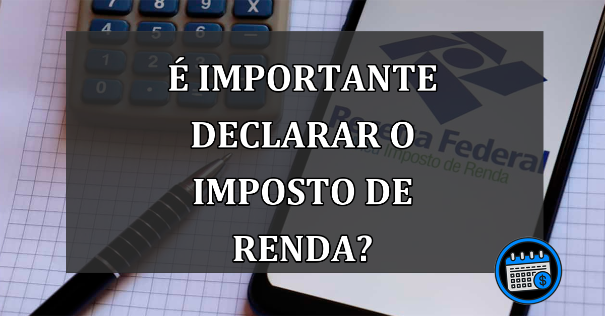 é importante declarar o imposto de renda?