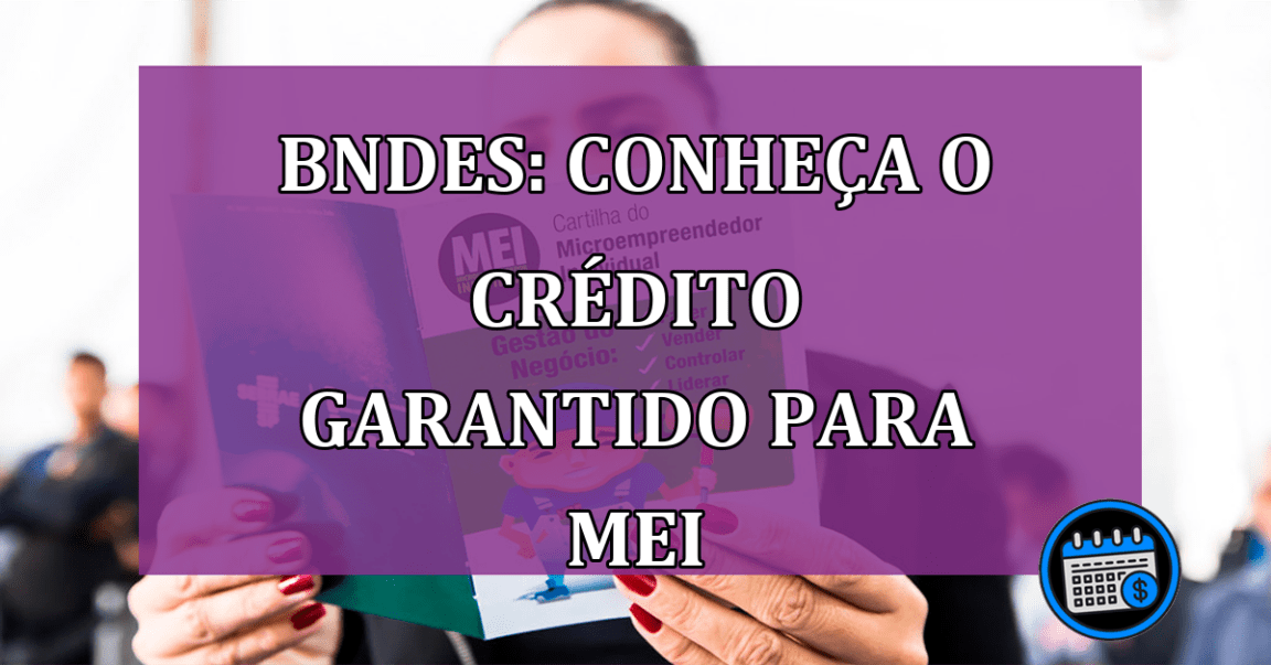 BNDES: conheca o CREDITO garantido para MEI