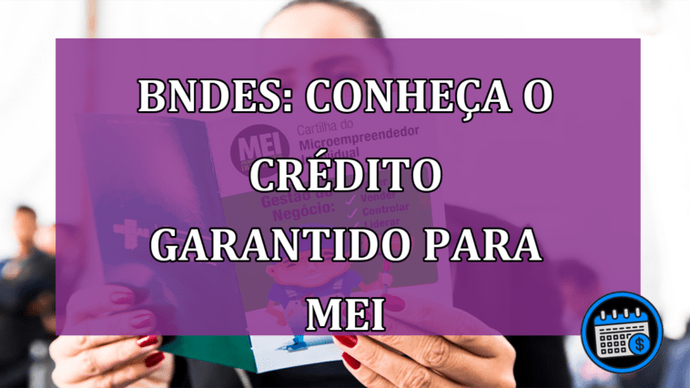 BNDES: conheca o CREDITO garantido para MEI