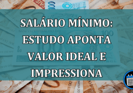 Salário Minimo: estudo aponta VALOR ideal e IMPRESSIONA