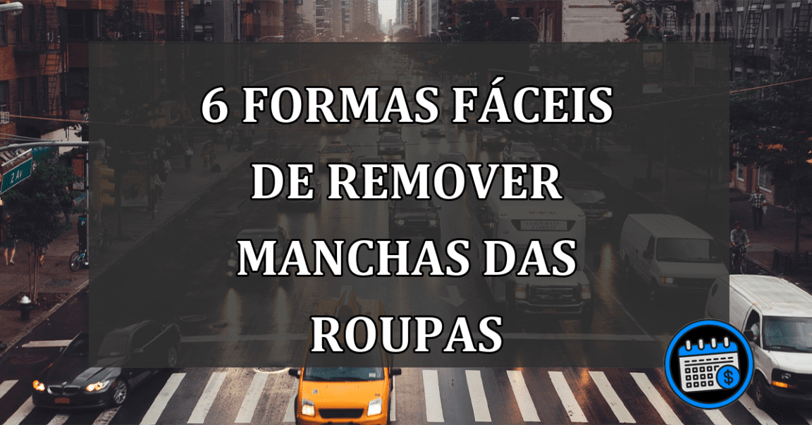 6 formas faceis de remover MANCHAS das ROUPAS