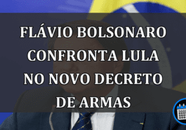 Flávio Bolsonaro confronta Lula no novo decreto de armas