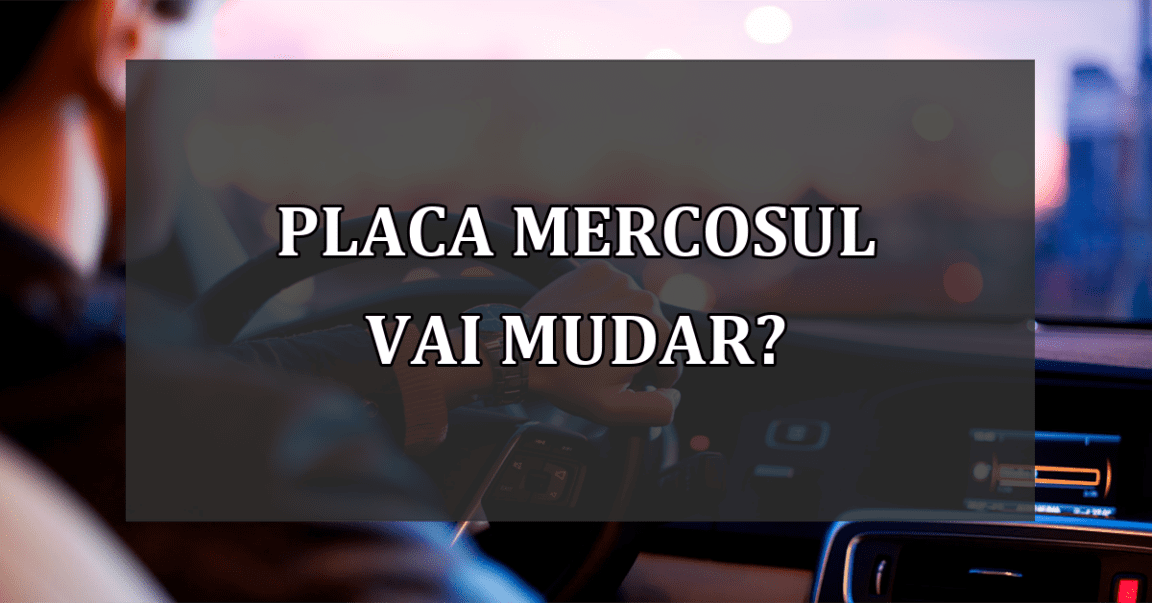 Placa MERCOSUL vai MUDAR?