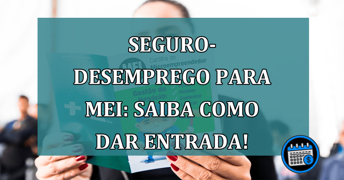 Seguro-desemprego para MEI: saiba como dar ENTRADA!