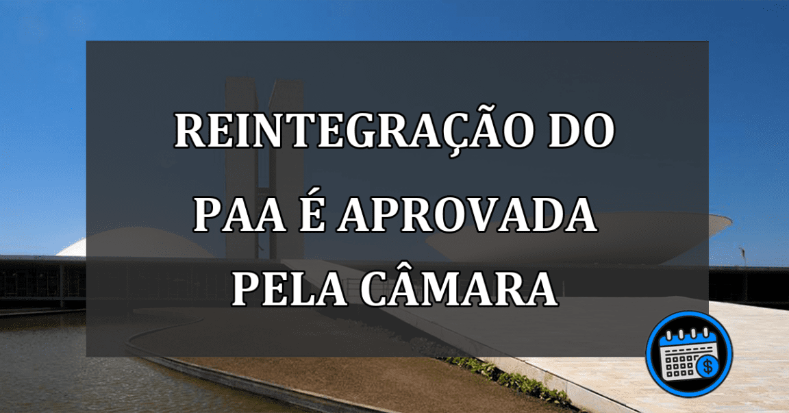 Reintegração do PAA é Aprovada pela Câmara