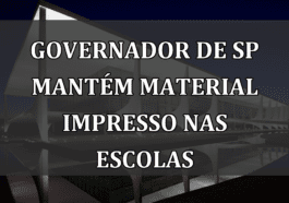 Governador de SP mantém material impresso nas escolas