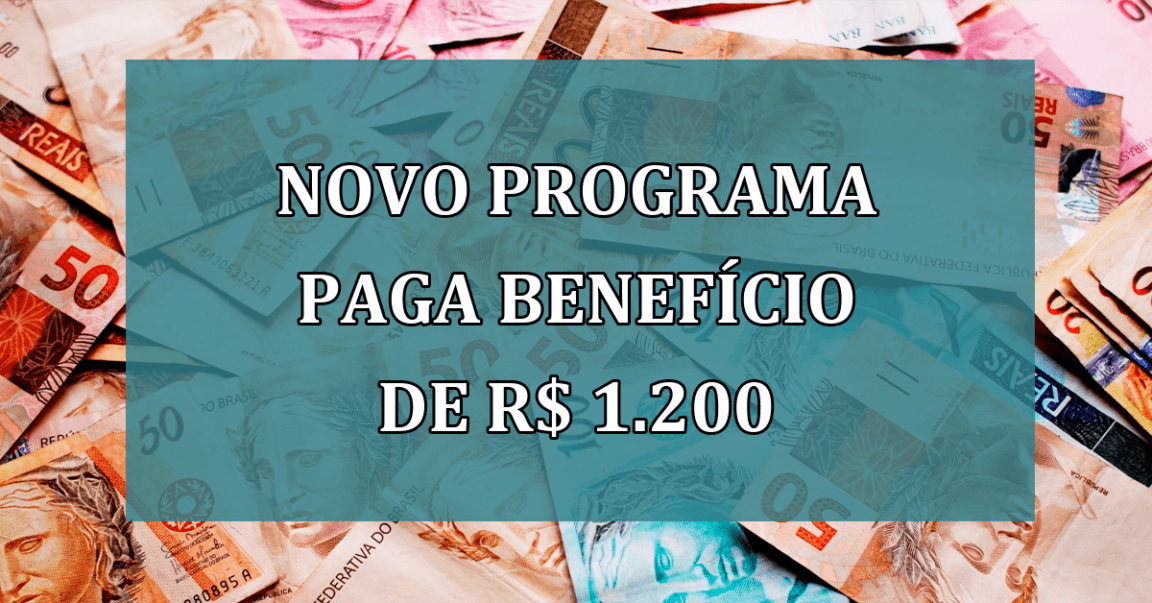 Novo PROGRAMA paga beneficio de R$ 1.200