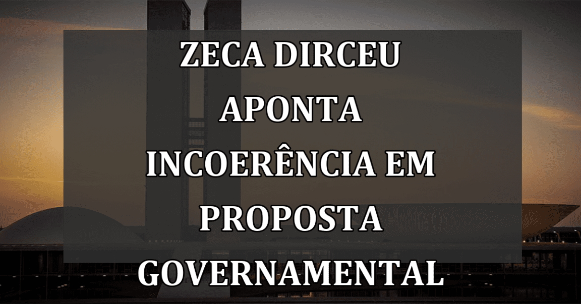 Zeca Dirceu aponta incoerência em proposta governamental