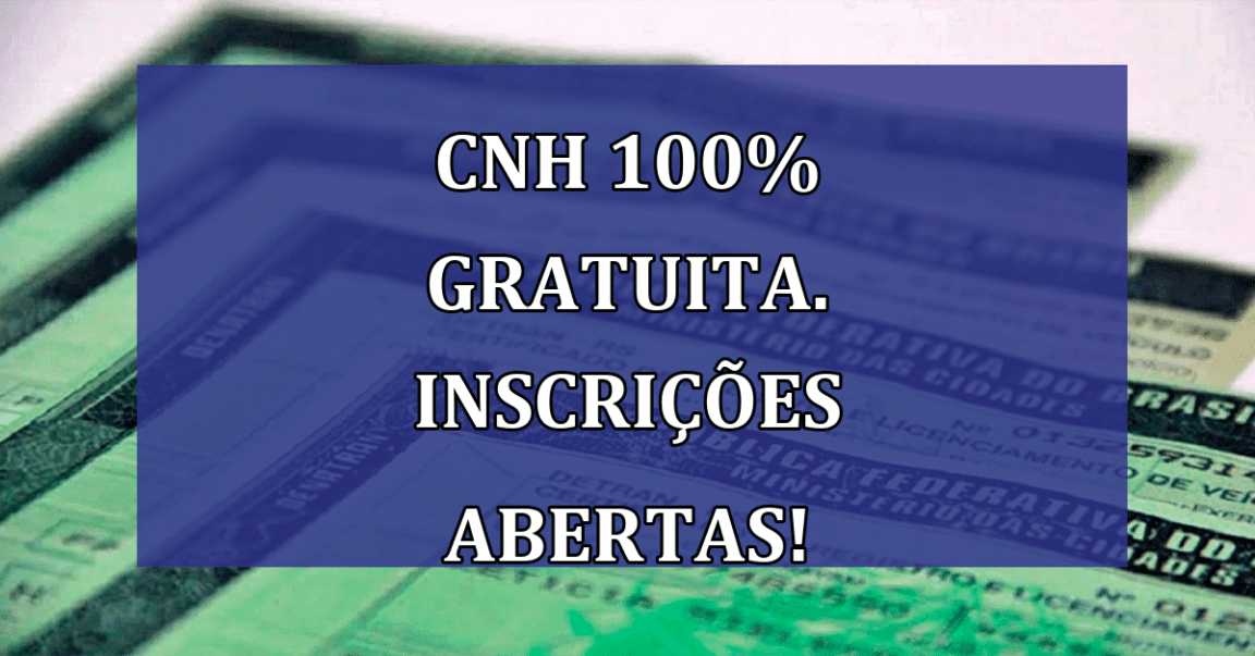 CNH 100% GRATUITA. Inscricoes abertas!