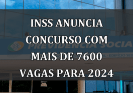 INSS anuncia concurso com mais de 7600 vagas para 2024