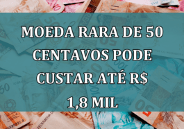 Moeda rara de 50 centavos pode CUSTAR até R$ 1,8 mil