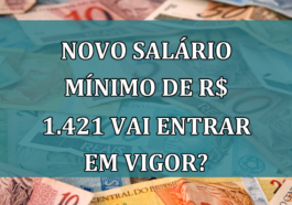 Novo SALARIO MINIMO de R$ 1.421 vai entrar em vigor?