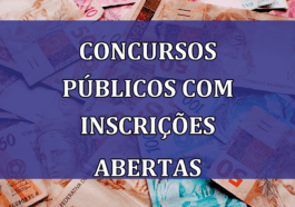 Concursos Publicos com INSCRICOES ABERTAS