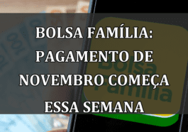 Bolsa Familia: pagamento de novembro comeca essa semana