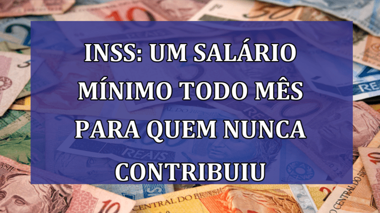 INSS: UM salario minimo todo mês para quem nunca contribuiu